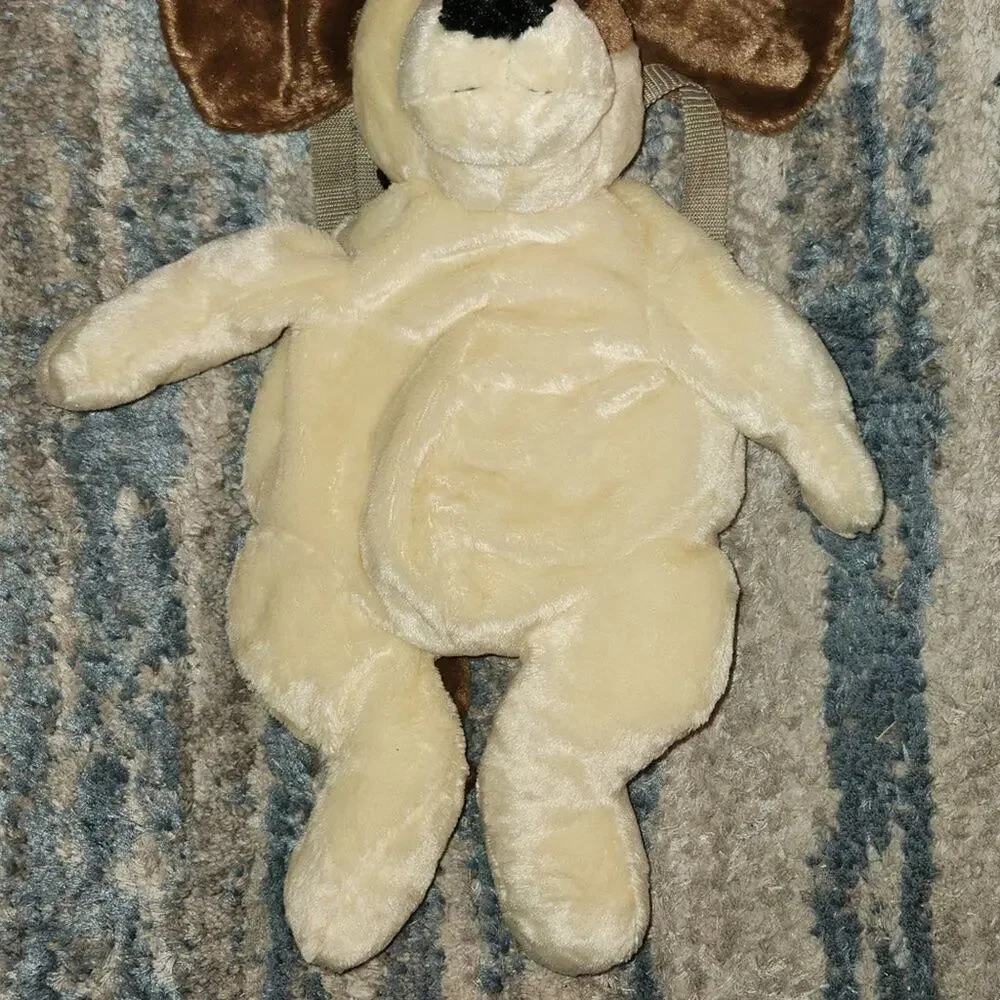 Plush Dog Backpack || EUC